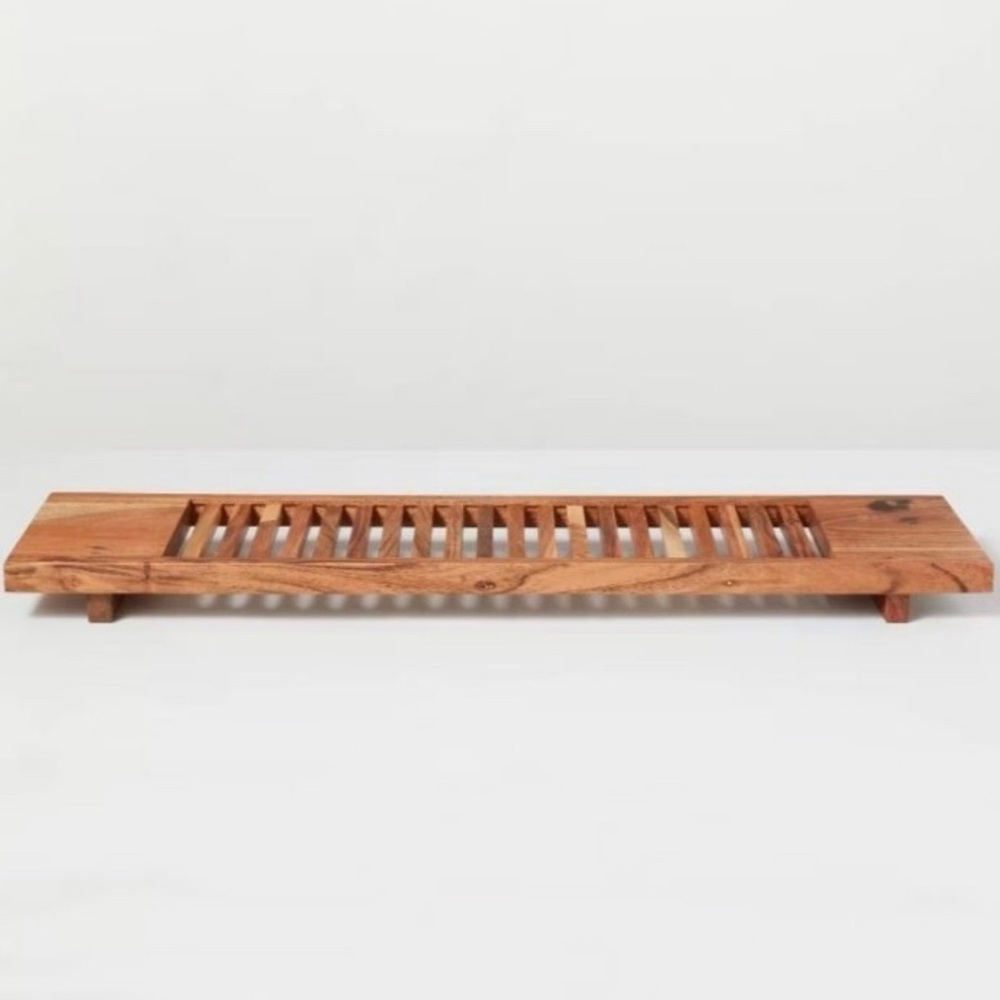 Slatted Wood Bathtub Tray - Hearth & Hand™ with Magnolia - Picture 2 of 12